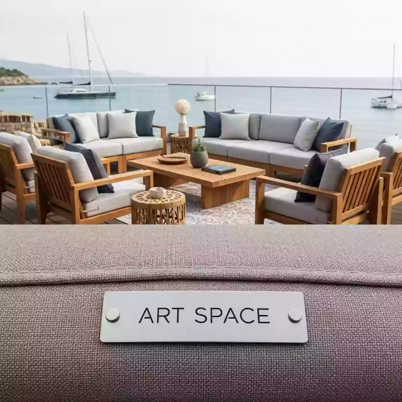 Аренда Комплект мебели деревянной лаунж Danubio Сочи — ART SPACE