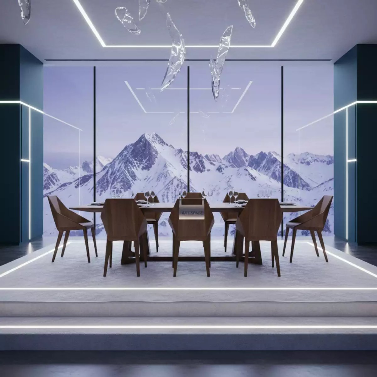 Аренда Комплект мебели деревянной Madrague на 6 персон в Green Flow Hotel — ART SPACE