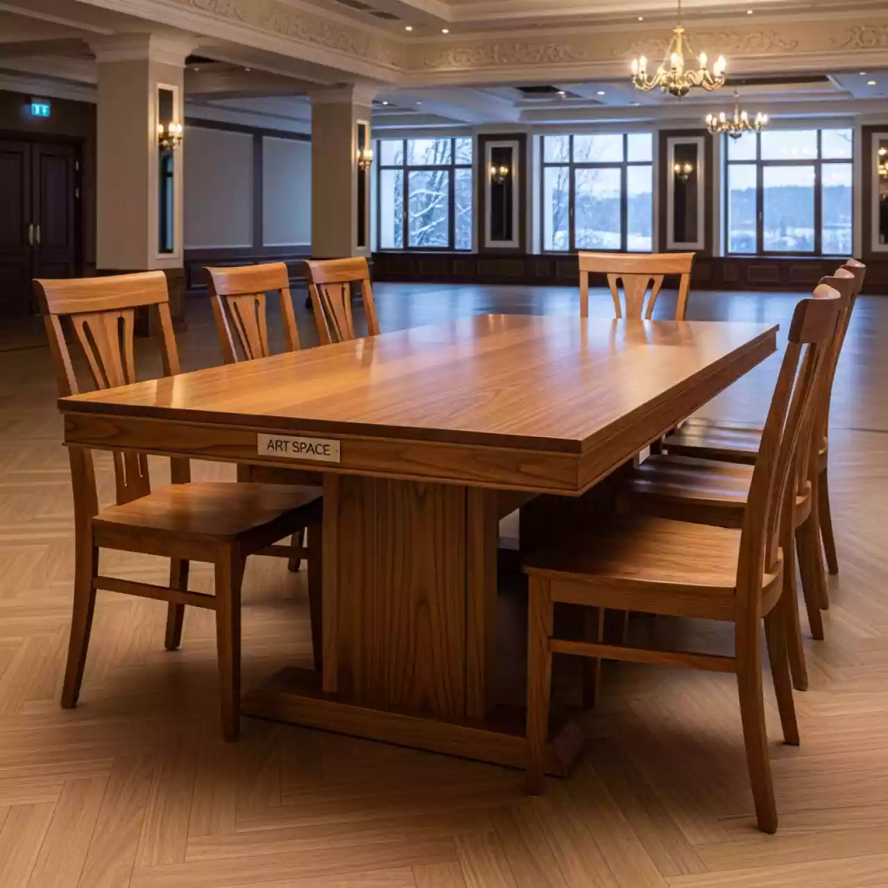 Аренда Комплект мебели деревянной Mali на 6 персон в санатории «Октябрьский» — ART SPACE