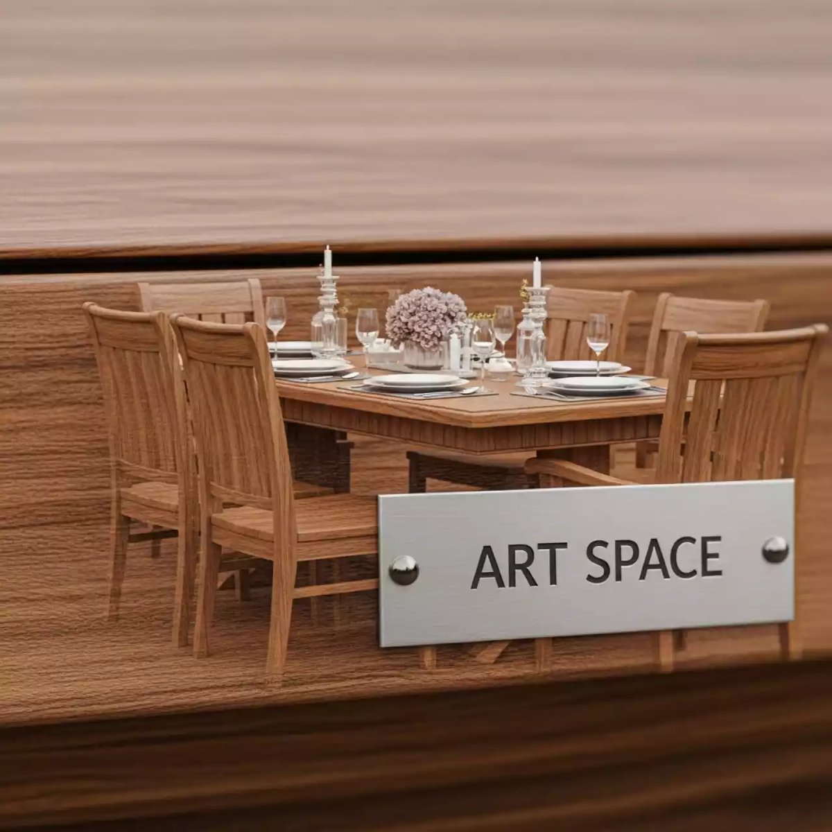 Аренда Комплект мебели деревянной на 8 персон Apoyo в Университете «Сириус» — ART SPACE