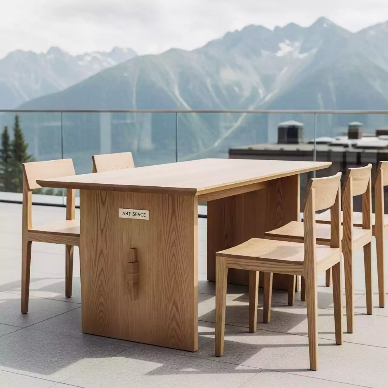 Аренда Комплект мебели деревянной Rimini в Golden Tulip Rosa Khutor — ART SPACE