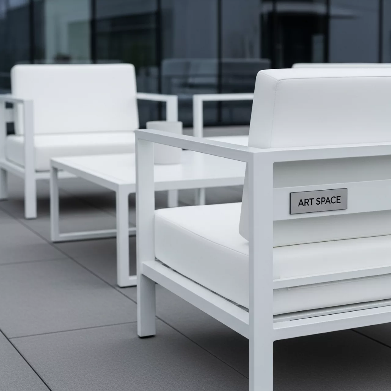 Аренда Комплект мебели для отдыха Flow 4 белый в санатории «Октябрьский» — ART SPACE