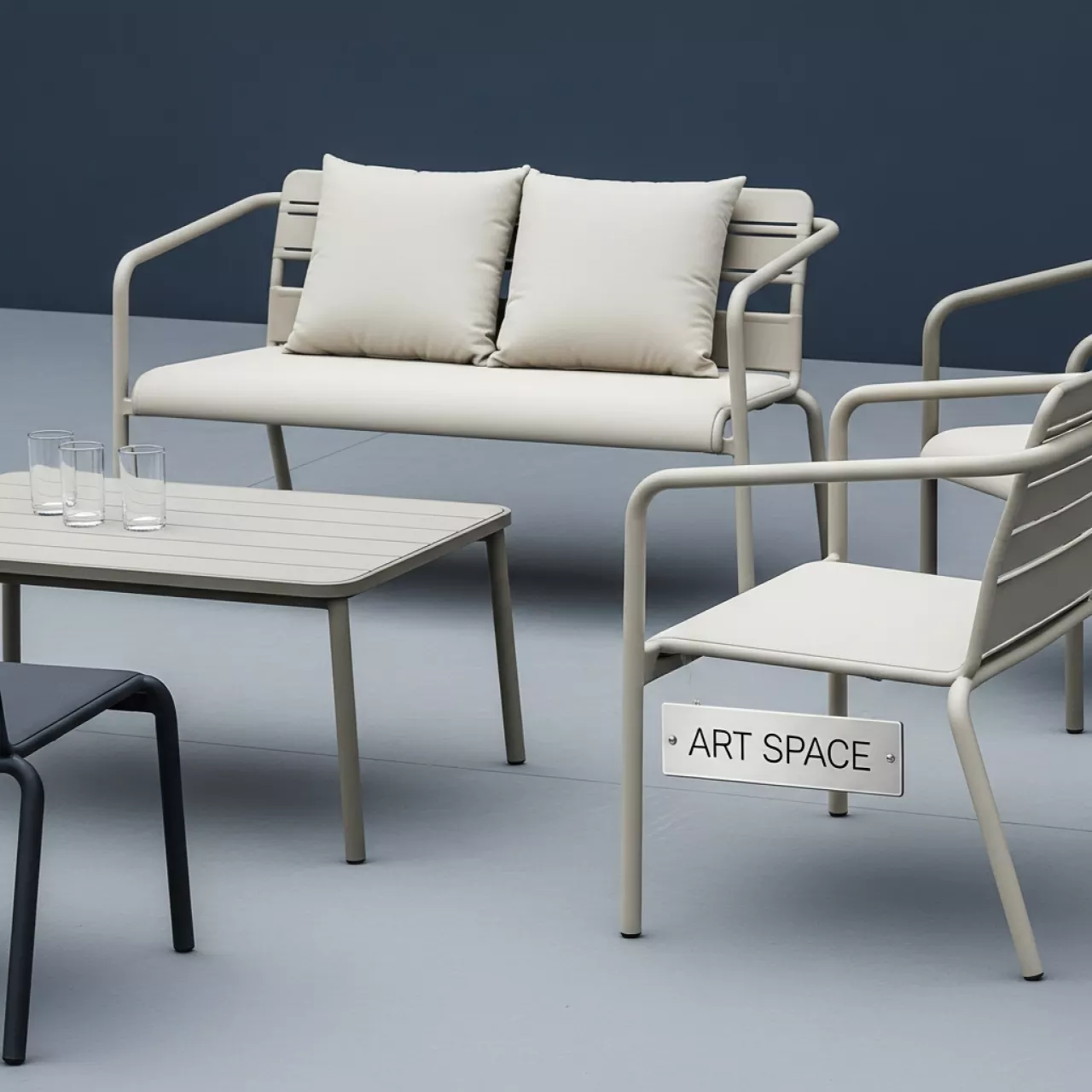 Аренда Комплект мебели Green Glade алюминий в казино «Сочи» — ART SPACE