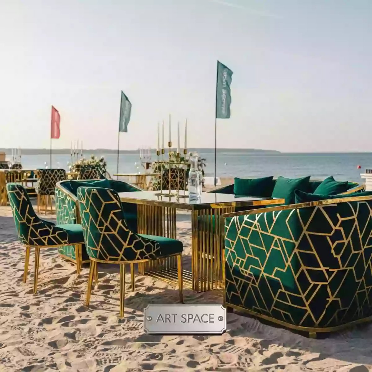 Аренда Комплект мебели Green Glade на пляже «Мандарин» — ART SPACE