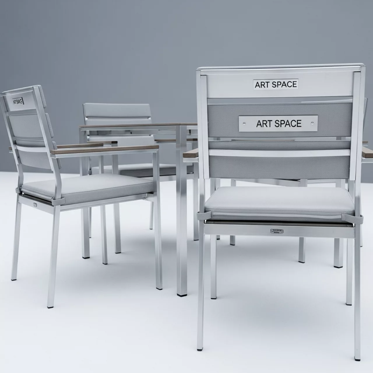 Аренда Комплект мебели из алюминия Gera 4 на Имеретинской набережной — ART SPACE