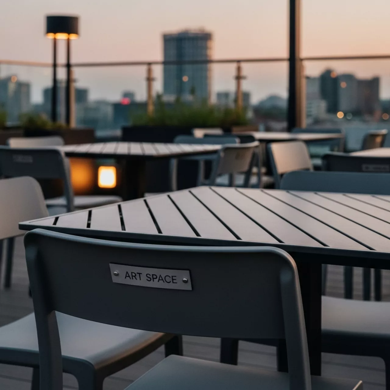 Аренда Комплект мебели пластиковой Clip 70 Doga в ресторане «Sanremo» — ART SPACE