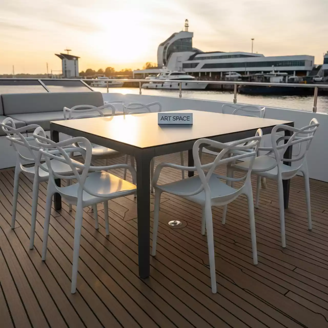 Аренда Комплект мебели пластиковой Max 90 Carmen на VIP-яхте (Имеретинский порт) — ART SPACE