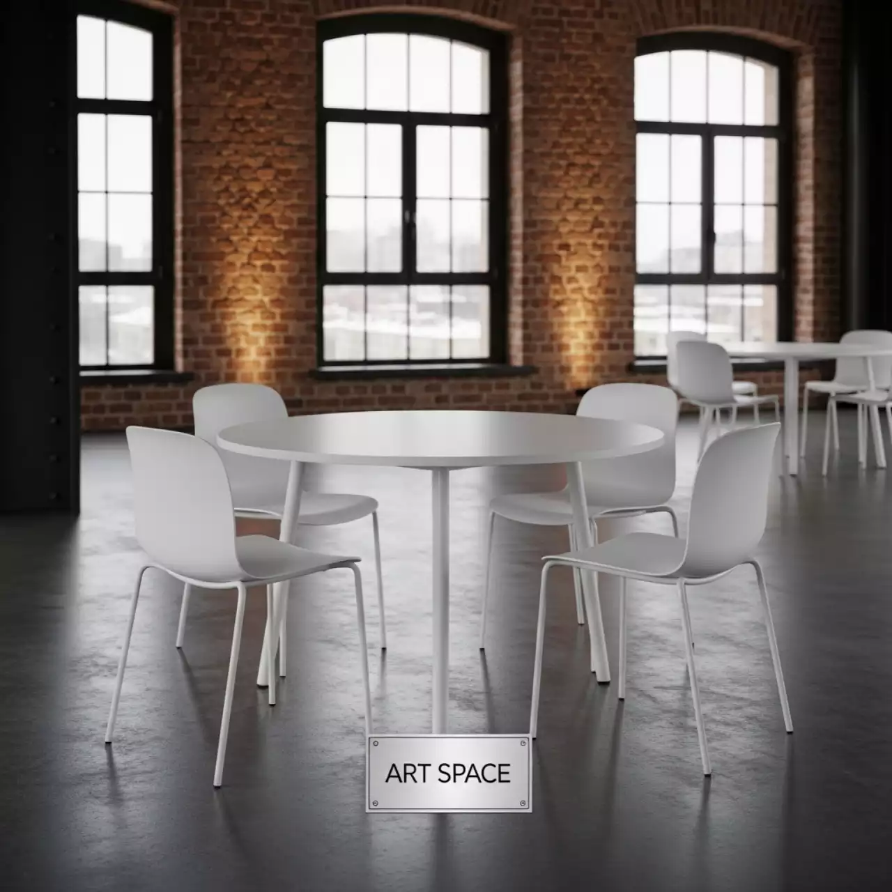 Аренда Комплект мебели пластиковой Max диаметр 90 Carmen в Stella di Mosca — ART SPACE