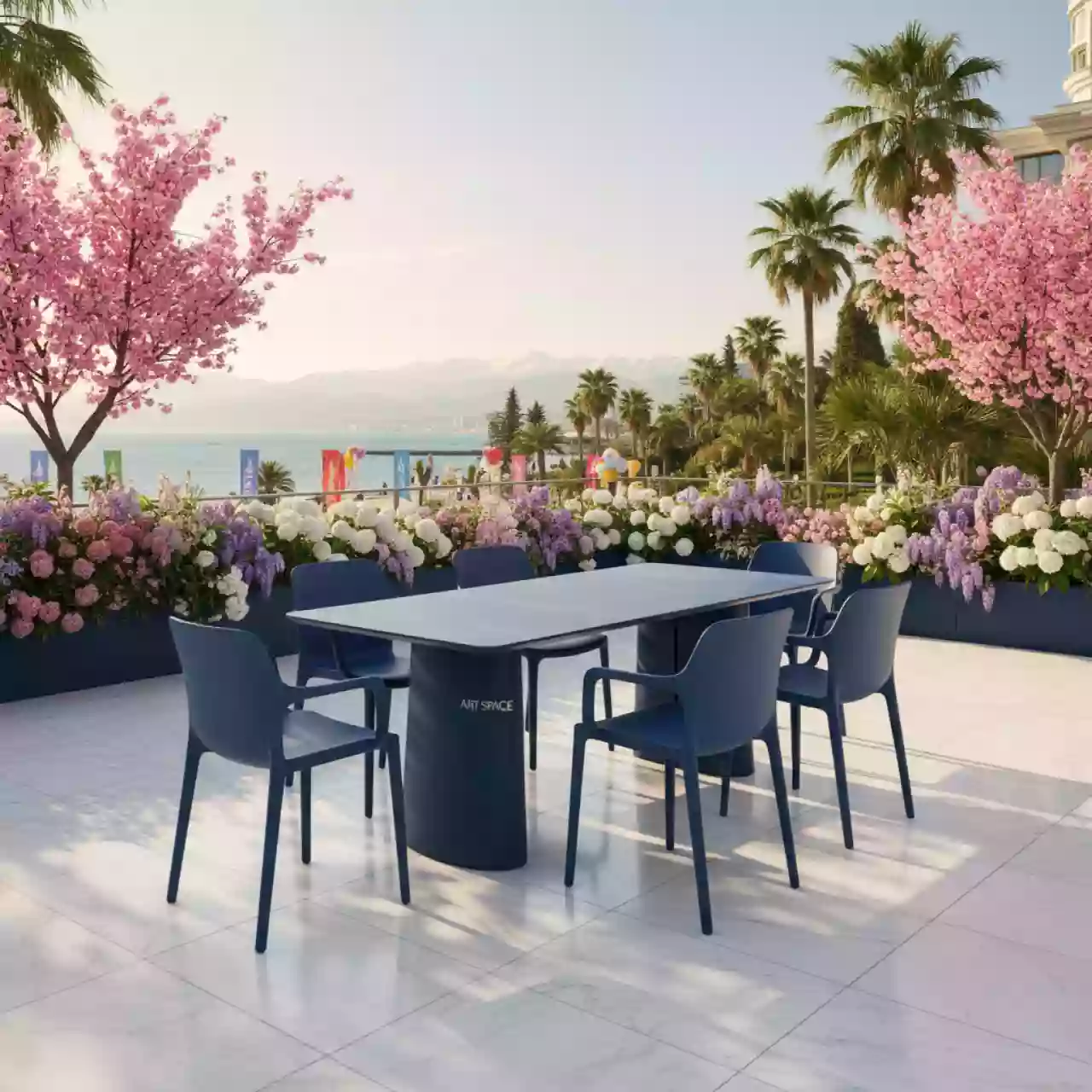 Аренда Комплект мебели пластиковой President Tris Super Elegant Monobloc в Гранд Отель Сочи — ART SPACE