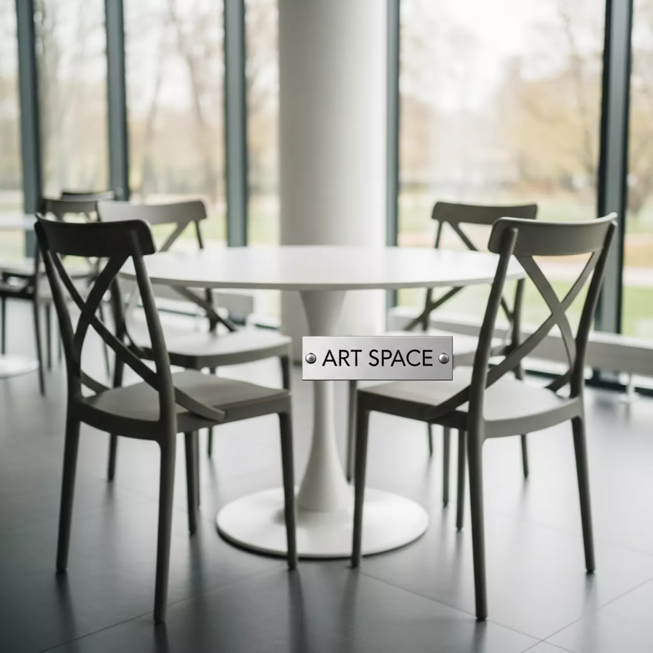 Аренда Комплект мебели пластиковой Sky Ø105 Cross в Mercure Сочи Центр — ART SPACE