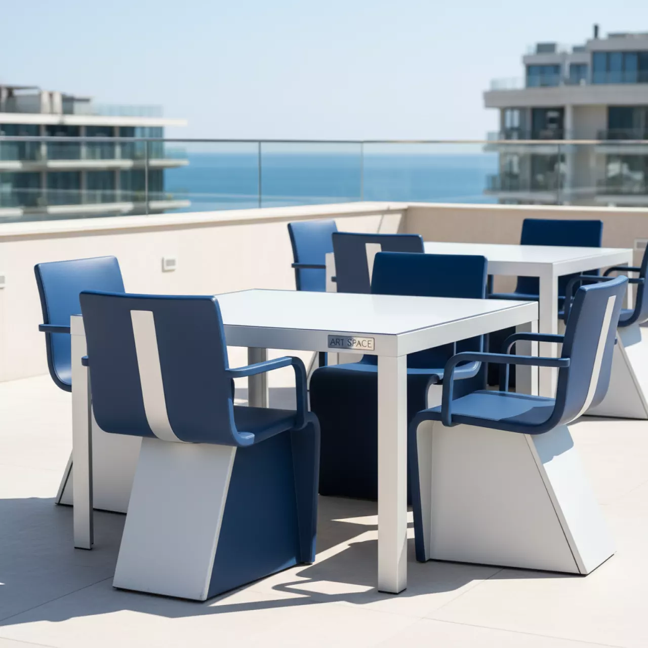 Аренда Комплект мебели пластиковой Sky 70 Cross в Pullman Sochi Centre — ART SPACE
