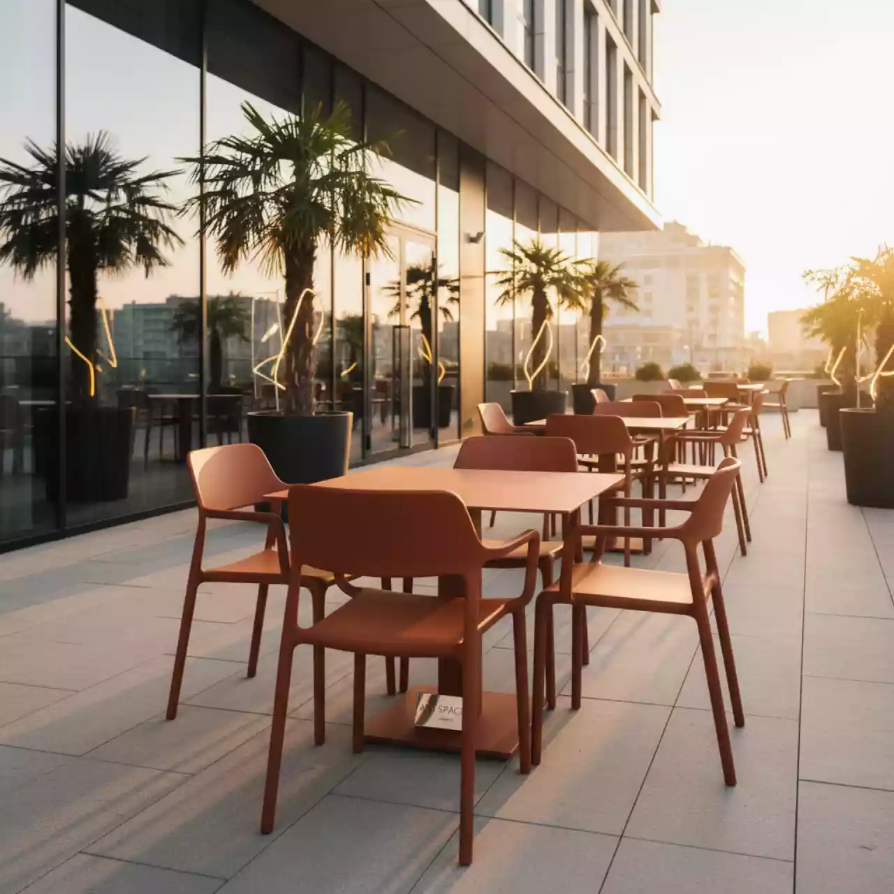 Аренда Комплект мебели пластиковой Sky 70 Maya в Mercure Сочи Центр — ART SPACE