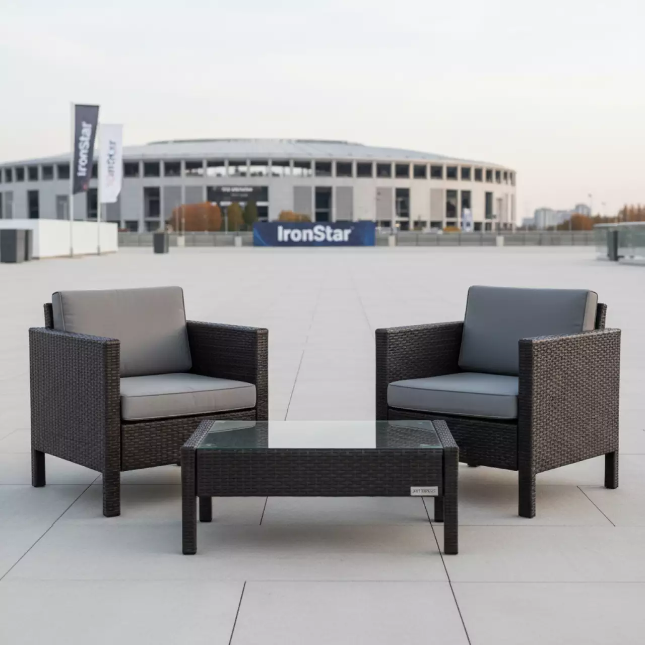 Аренда Комплект мебели плетеной из ротанга Падуя Paduja brown на арене «Фишт» — ART SPACE