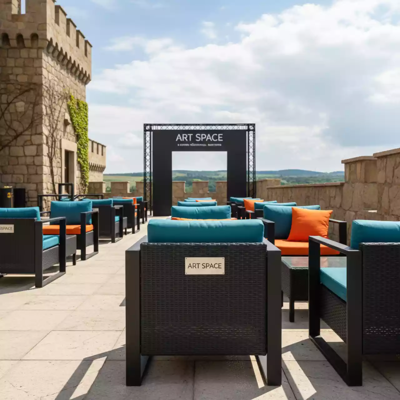 Аренда Комплект мебели плетеной Rattan в отеле «Богатырь» — ART SPACE