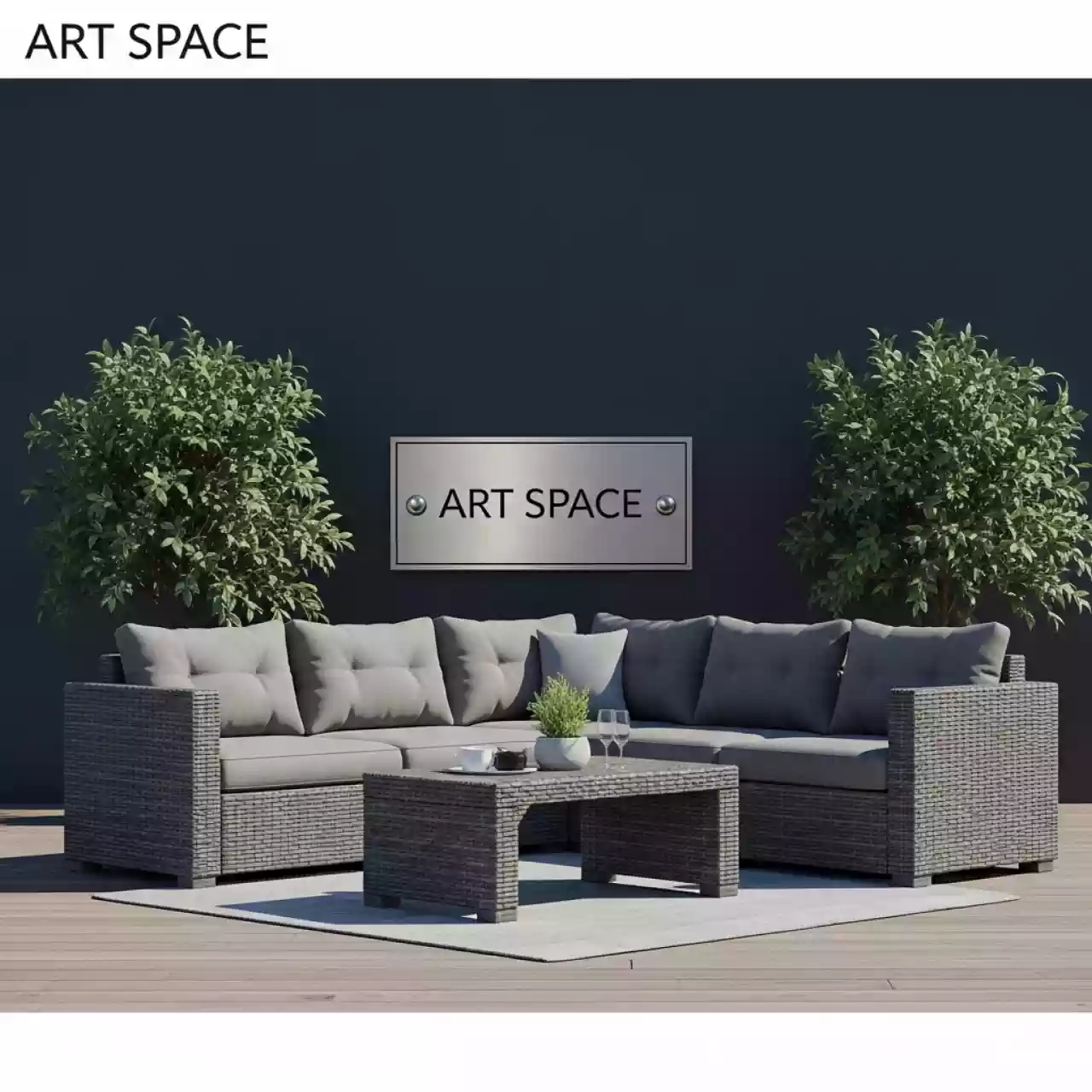 Аренда Комплект мебели Рио Патио Rio Patio set графит в VK Stadium Sirius — ART SPACE