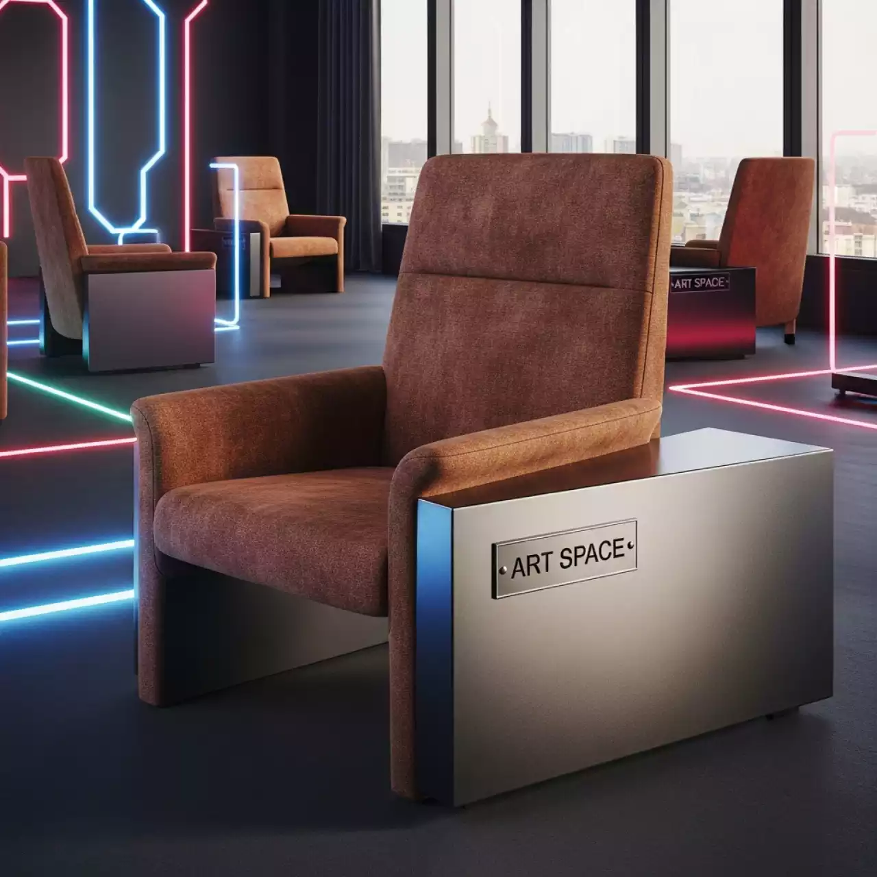 Аренда Комплект мебели стульев Royal Family JULY коричневый в Panorama by Mercure — ART SPACE