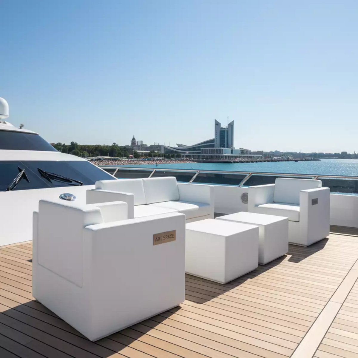 Аренда Комплект мебели T220CW Y290W W2 white 4 Pcs на VIP теплоходе (Морпорт Сочи) — ART SPACE