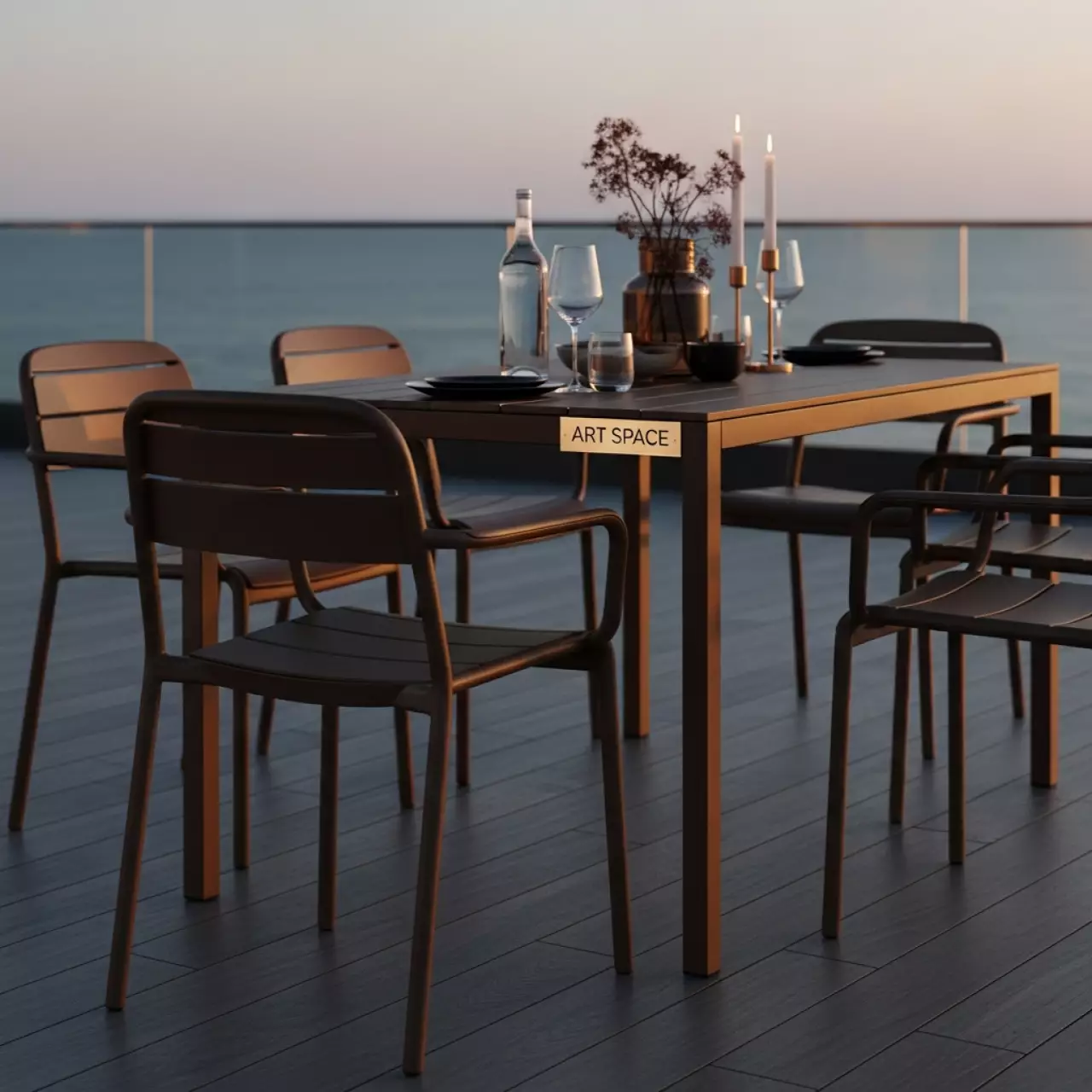 Аренда Комплект мебели T51A S51A W53 brown в пляжном комплексе VinoGrad — ART SPACE