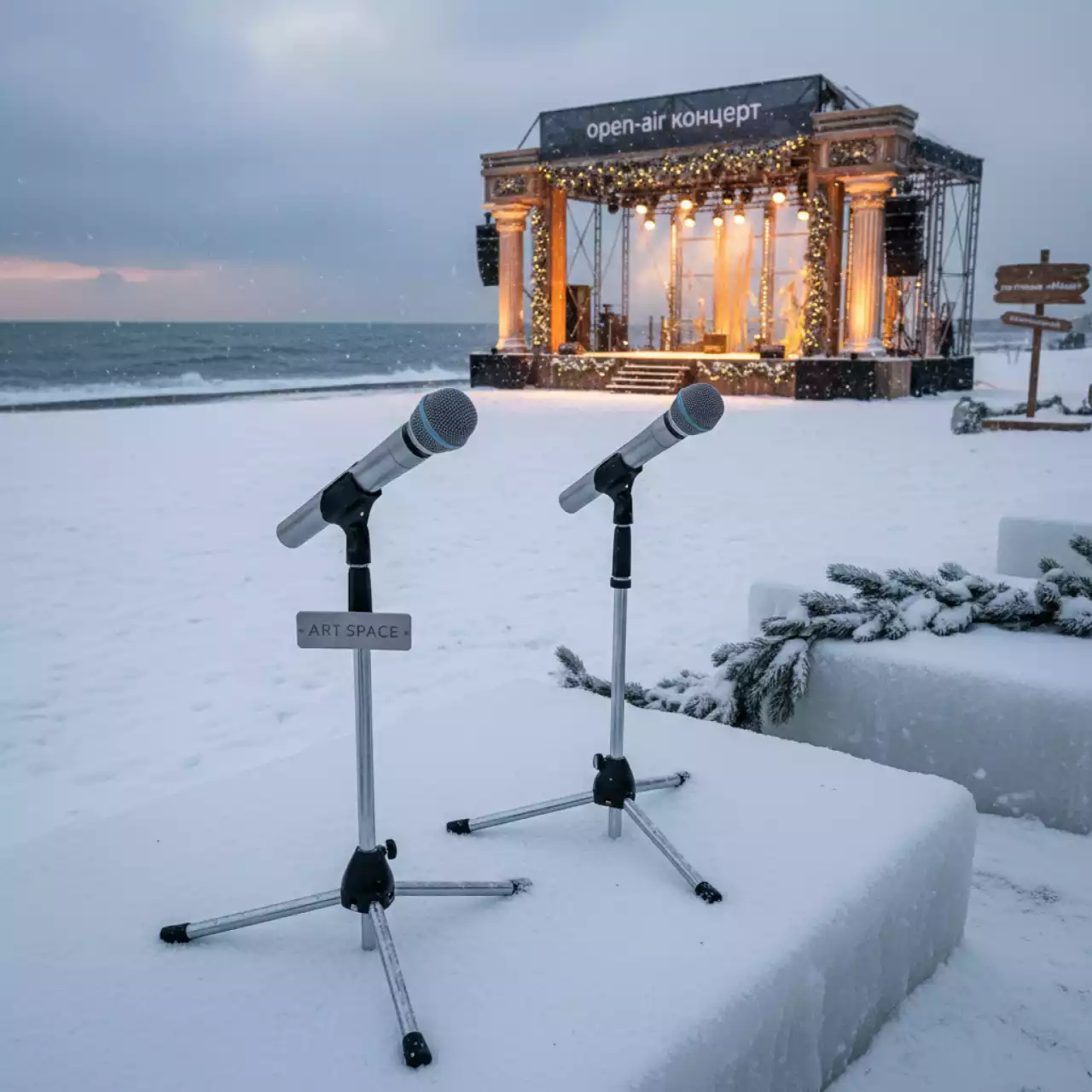 Аренда Комплект микрофонов Shure BLX 288E PG 58 на пляже «Маяк» — ART SPACE