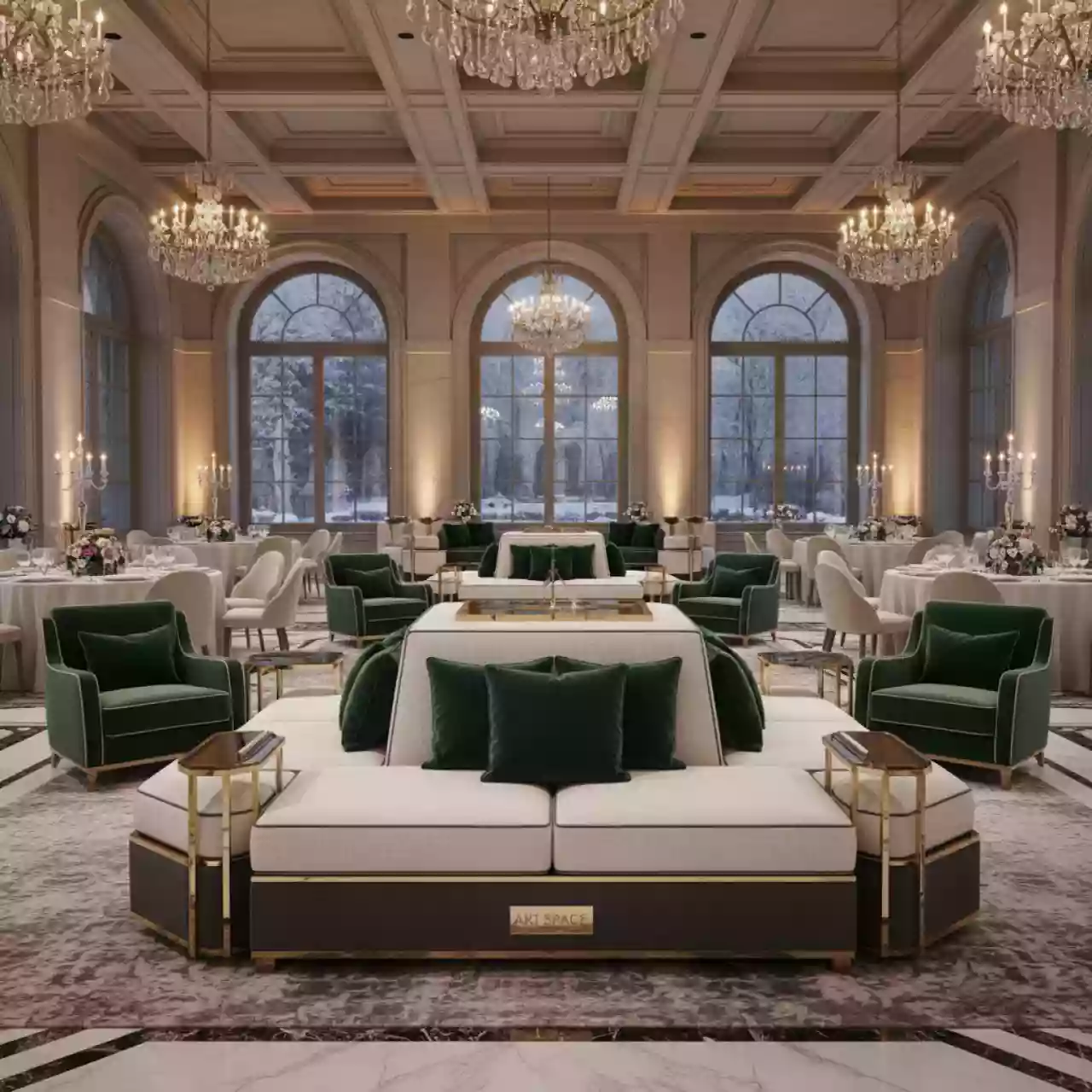 Аренда Комплект мягкой мебели TAG CNC lounge chain 0201170 в усадьбе Голицына — ART SPACE