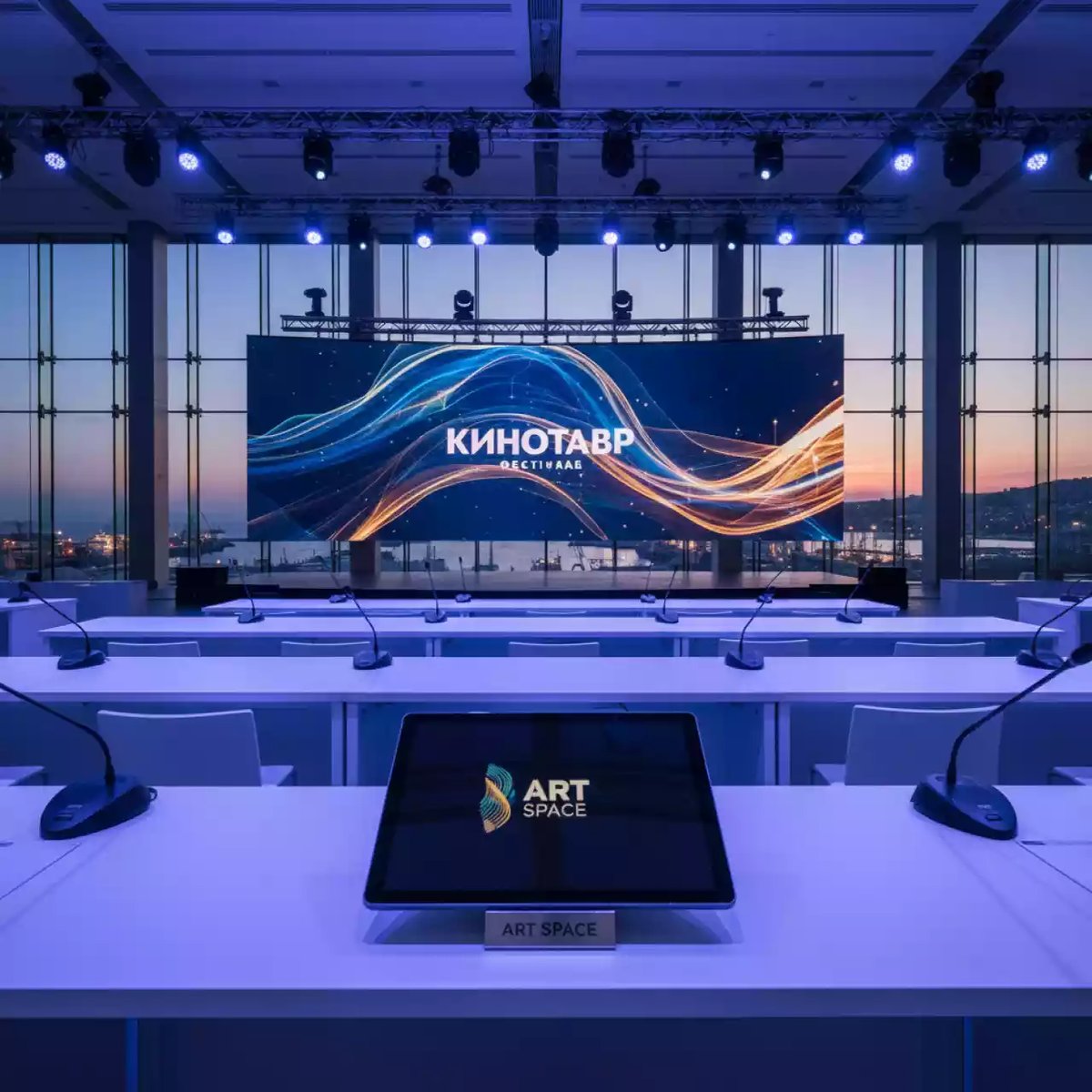 Аренда Комплект оборудования для конференций в зале «Чайка» (Морпорт) — ART SPACE