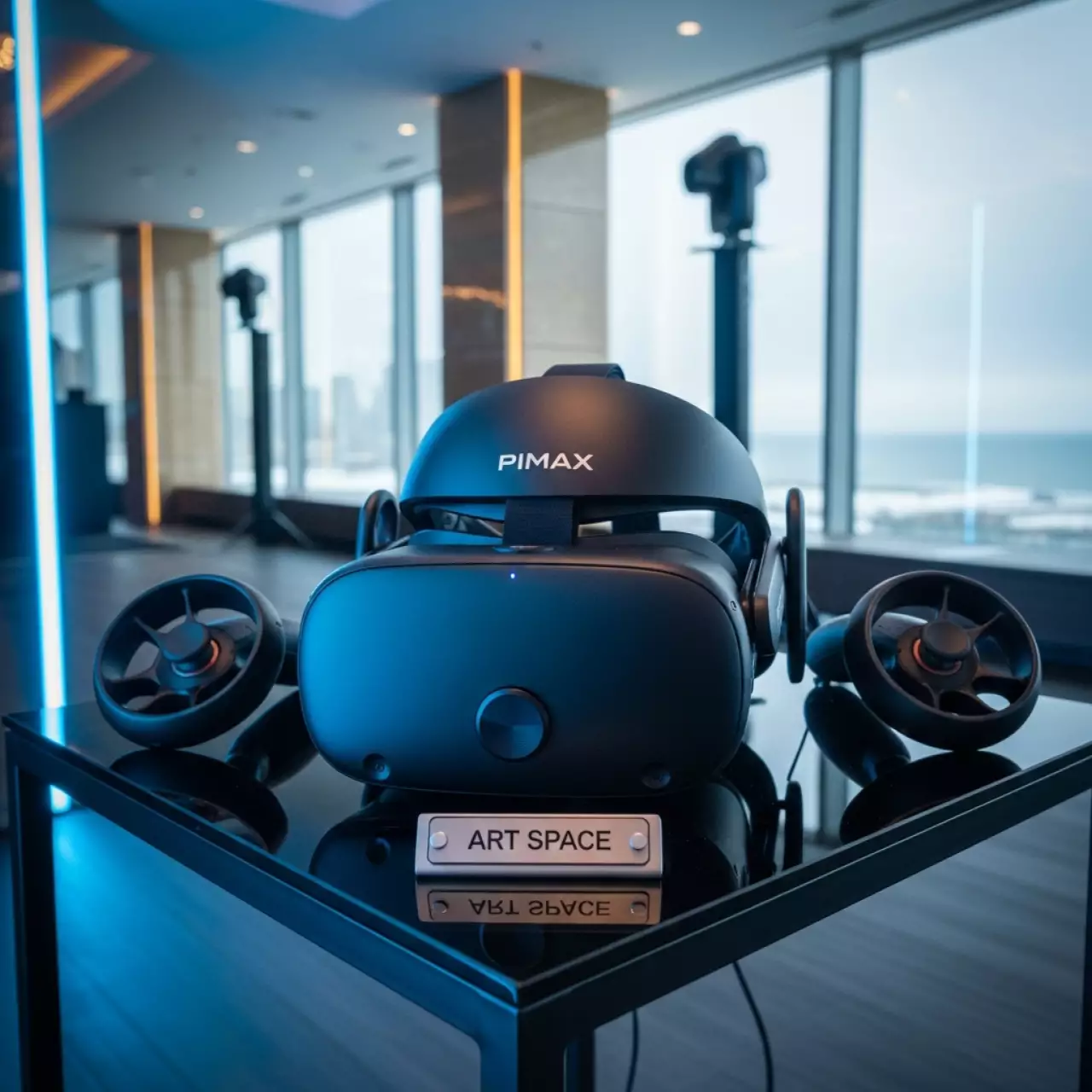 Аренда Комплект Pimax 5K Super контроллеры Valve Knuckles базовые станции Steam VR 2.0 в конгресс-холле отеля Жемчужина — ART SPACE