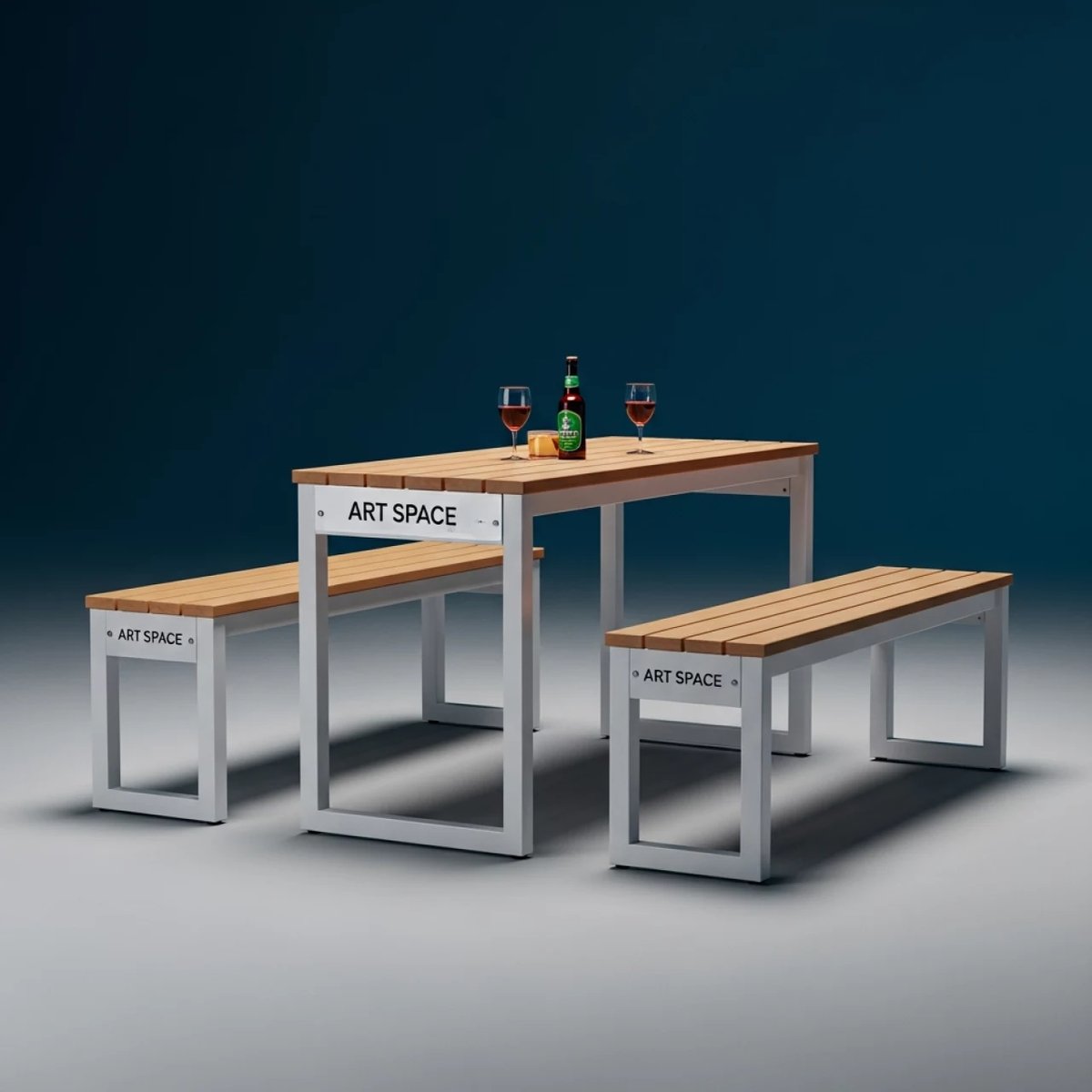Аренда Комплект пивной стол и 2 скамьи 20 295 санаторий «Заполярье» — ART SPACE