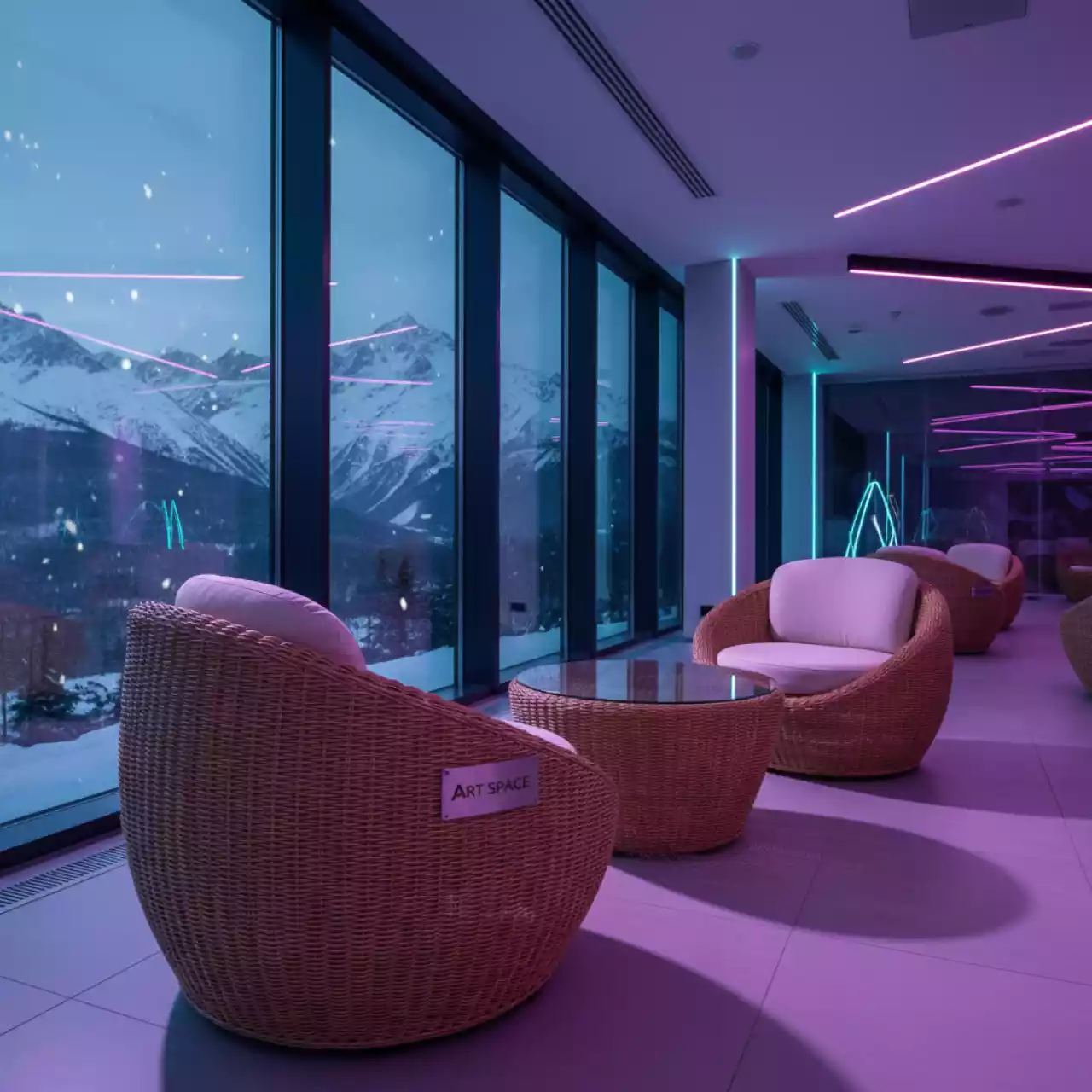 Аренда Комплект плетеной мебели Багамы Мини медовый кресла столик в Courtyard by Marriott Sochi — ART SPACE