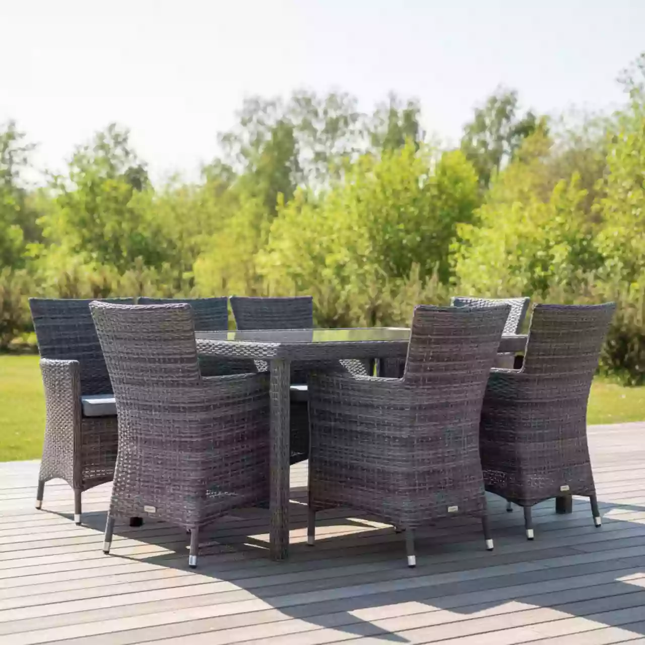 Аренда Комплект плетеной мебели Катания на 6 персон графит в Sport Inn Hotel & Wellness — ART SPACE