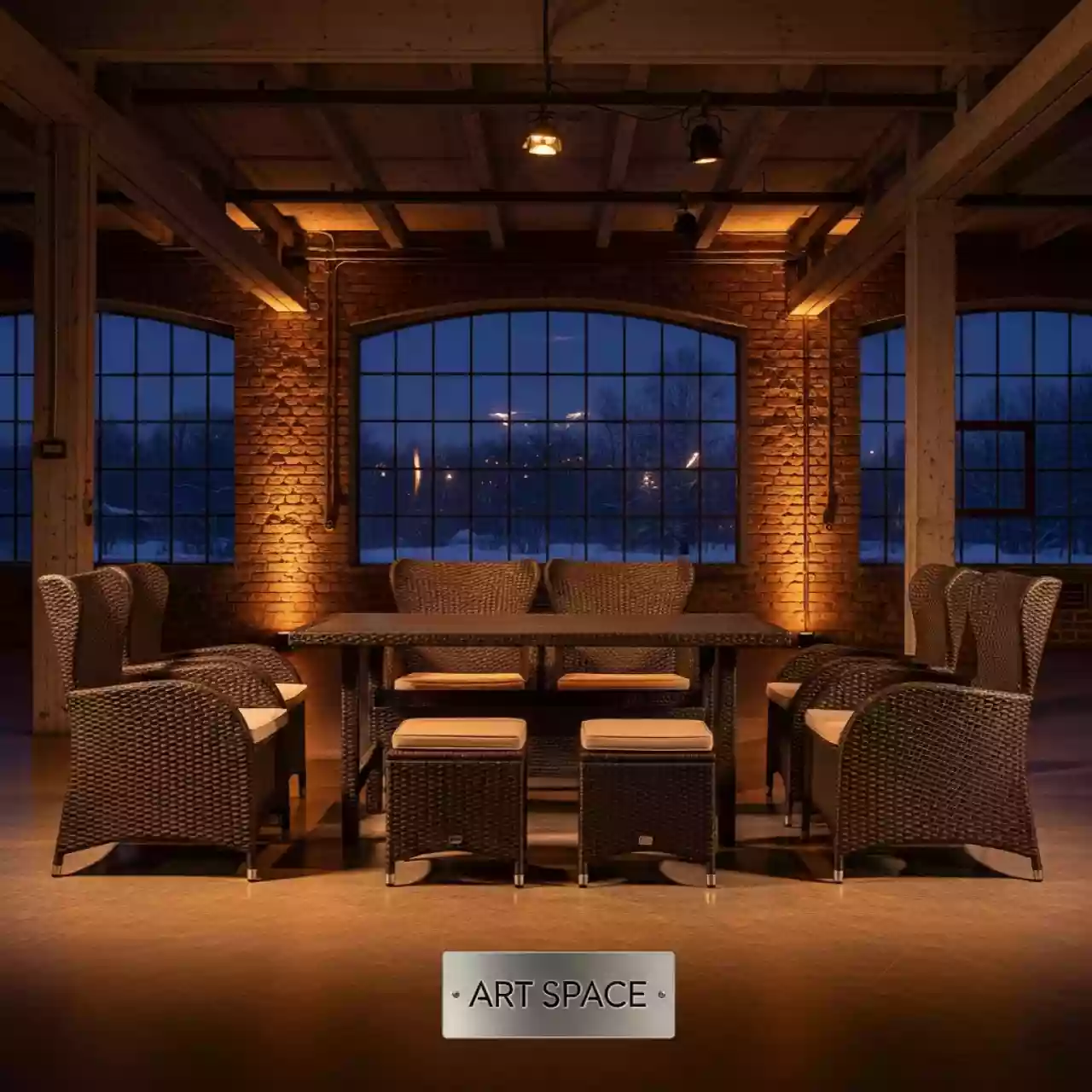 Аренда Комплект плетеной мебели T256A Y380A W53 brown 6 Pcs в отеле «Звездный» — ART SPACE