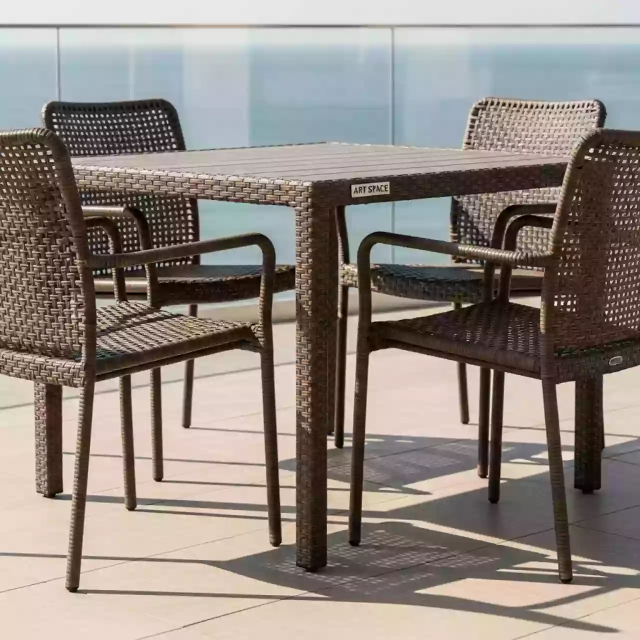 Аренда Комплект плетеной мебели T282BNT Y35B W2390 brown 4 штуки в Radisson Collection Paradise — ART SPACE
