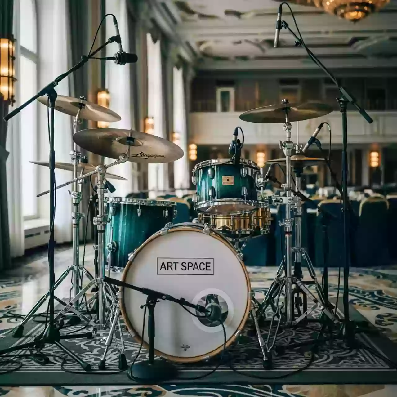 Аренда Комплект подзвучки для барабанов в гранд-отеле «Жемчужина» — ART SPACE