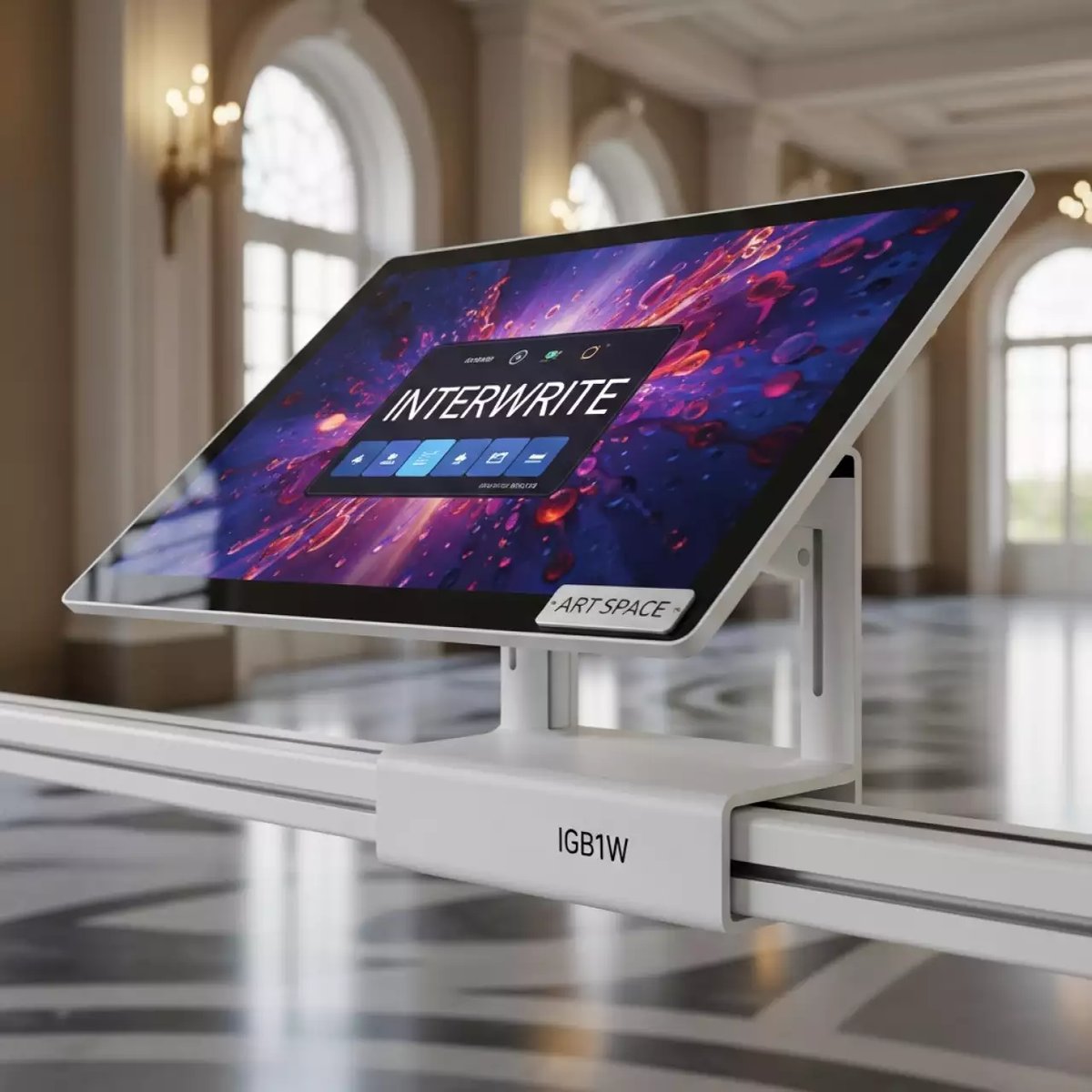 Аренда Комплект раздвижная рельсовая система IGB1W и интерактивная панель INTERWRITE MTM 75T9 75 в Bridge Resort — ART SPACE