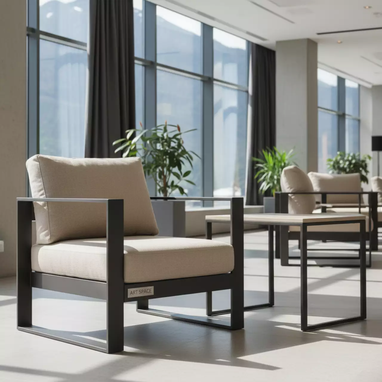 Аренда Комплект с креслом и столиком AFM 709A T133 Beige 1 1 в Golden Tulip Rosa Khutor — ART SPACE