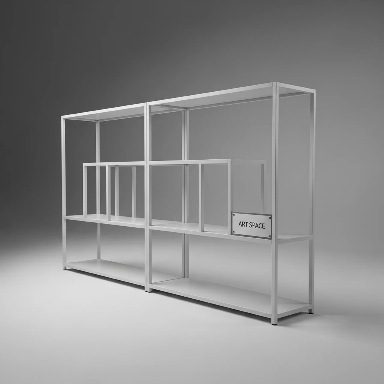 Аренда Комплект стеллажей Step 1.2 белый на Имеретинской набережной — ART SPACE