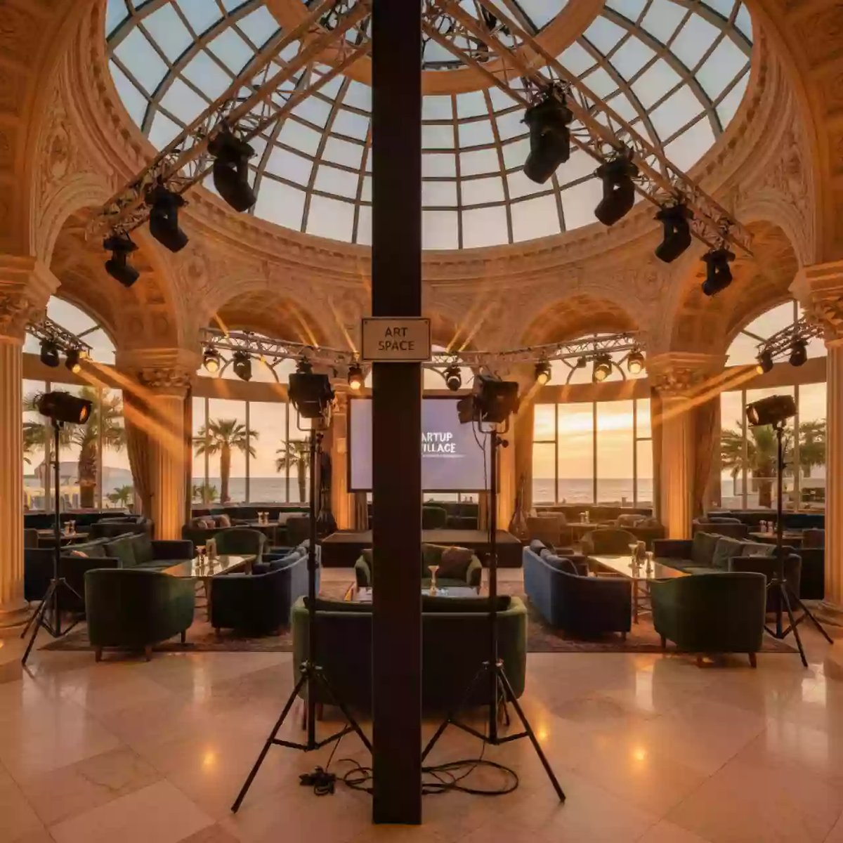 Аренда Комплект света 1 в пляжном клубе Del Mar — ART SPACE