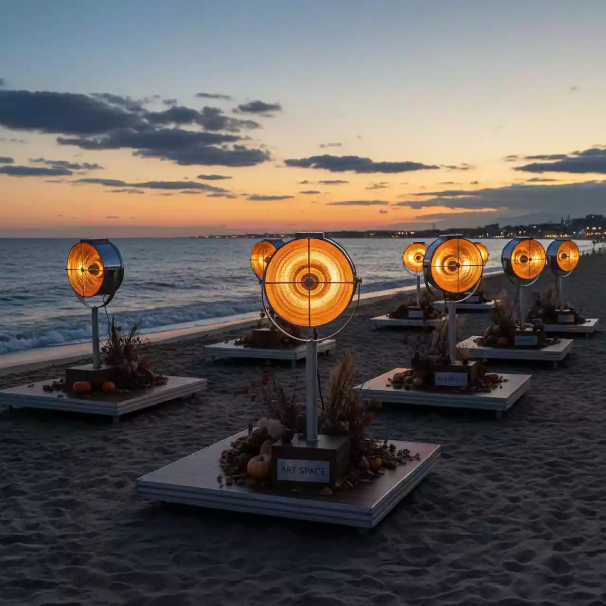 Аренда Комплект света ретро RETRO PATT RGB LED BAR на пляже «Мандарин» — ART SPACE