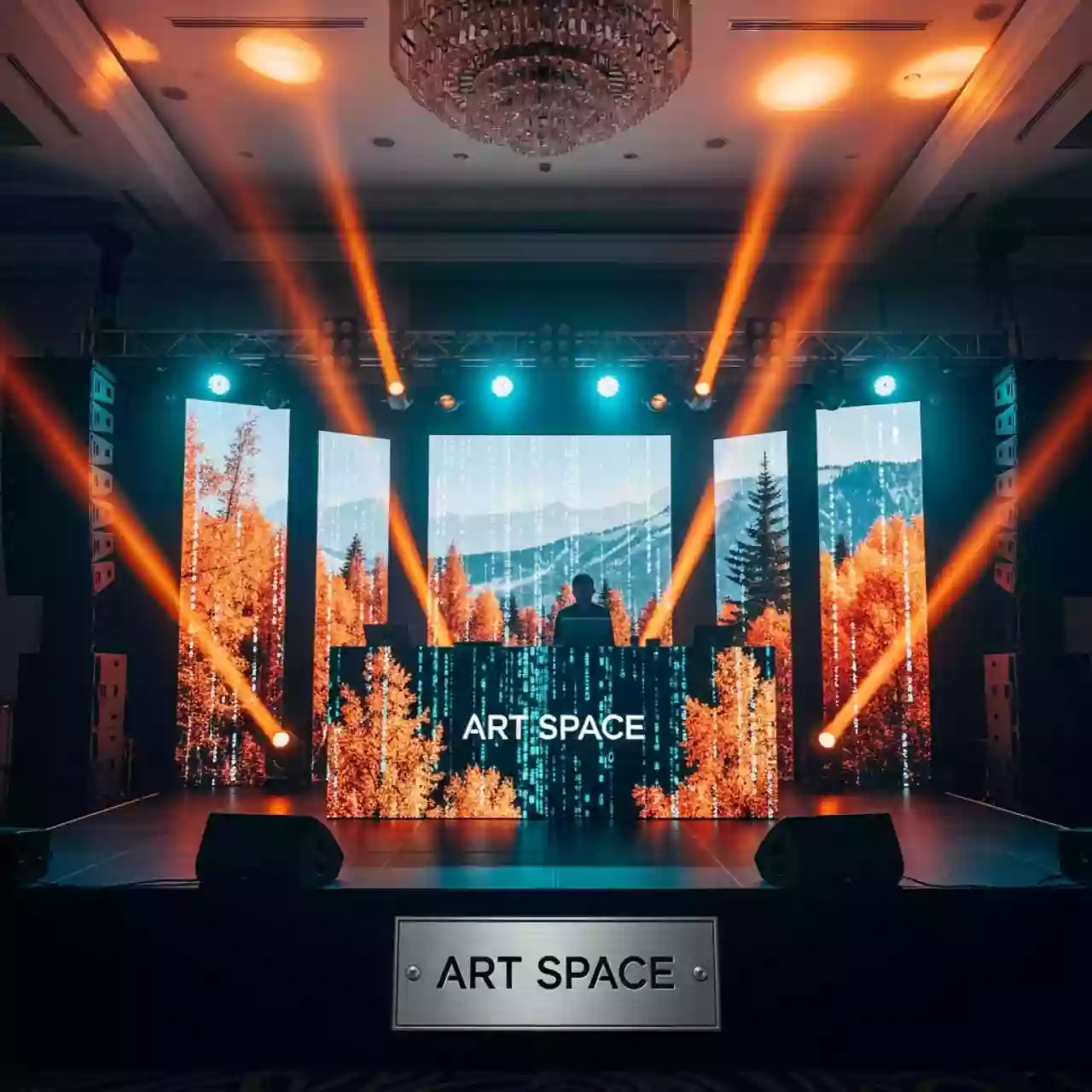 Аренда Комплект света звука экраны сцены в Green Flow Hotel — ART SPACE
