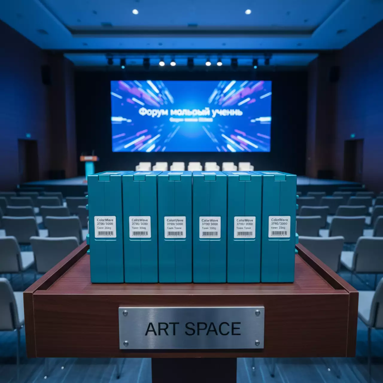 Аренда Комплект тонеров ColorWave 3700 3800 голубой 4x500 г в конгресс-холле отеля Жемчужина — ART SPACE