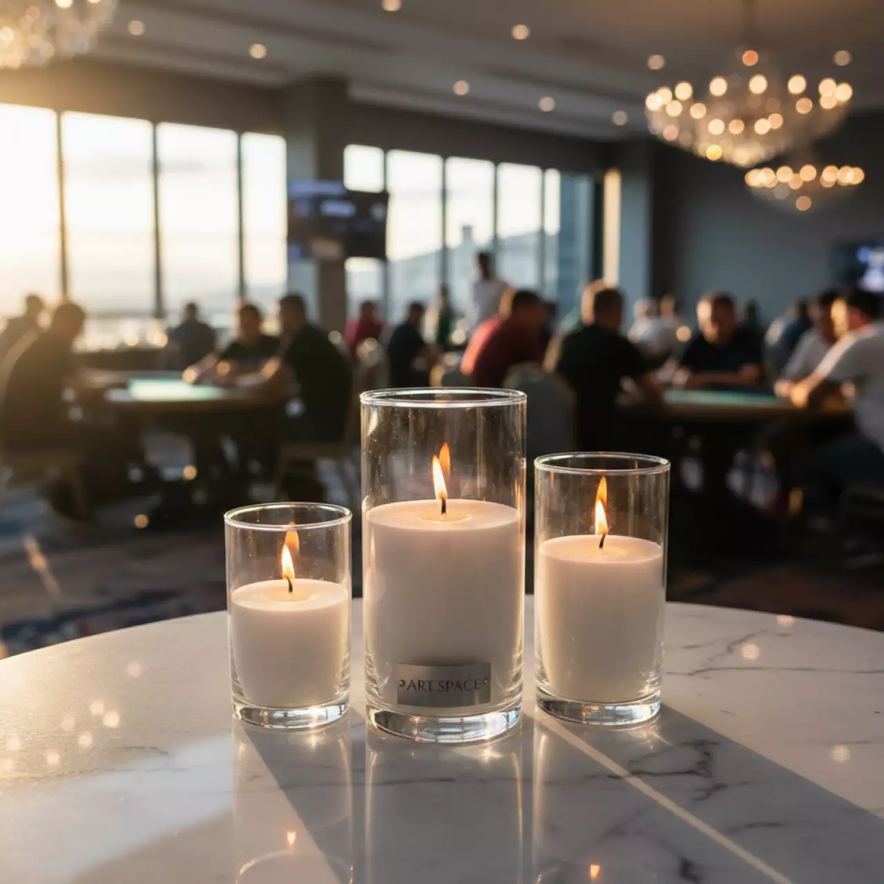 Аренда Комплект ваз Вото с насыпными свечами в Rixos Krasnaya Polyana — ART SPACE