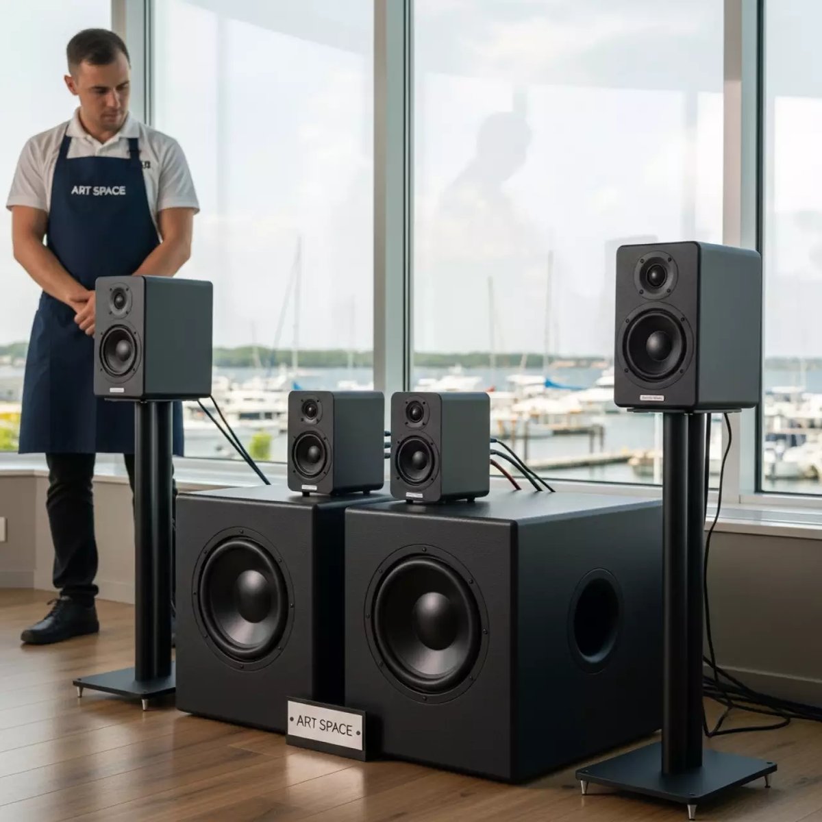 Аренда Комплект звукового оборудования из 2 сабвуферов Q Sub и 2 сателлитов d&b audiotechnik в ресторане «Паруса» — ART SPACE