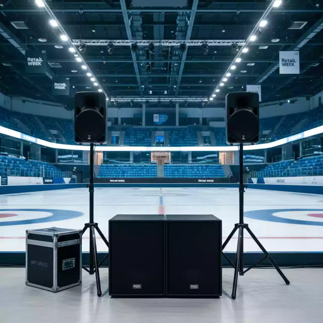 Аренда Комплект звуковой 3 кВт в Керлинговом центре «Ледяной куб» — ART SPACE