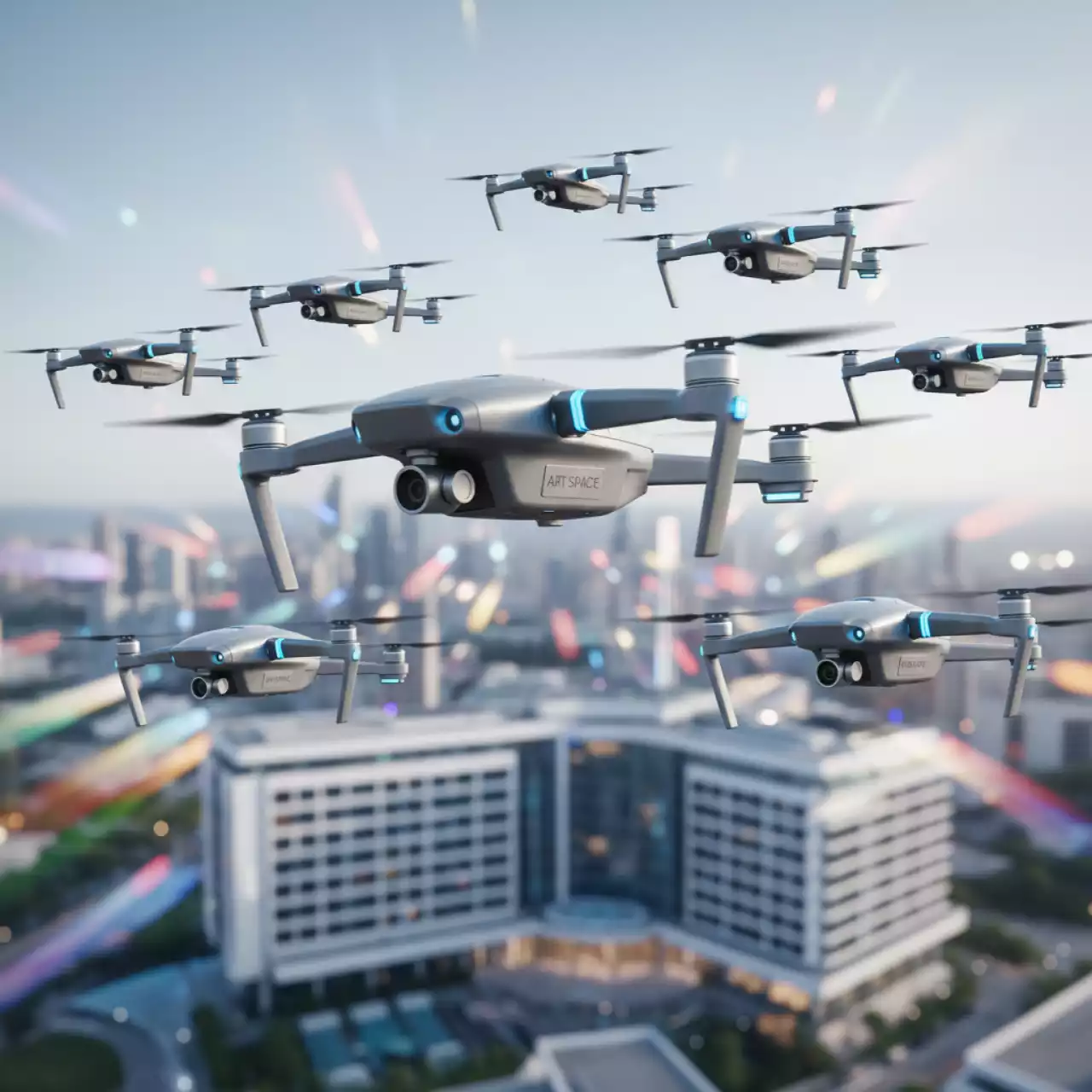 Аренда Комплекта LBS TT F10 10 дронов в Swissôtel Resort Sochi Kamelia — ART SPACE