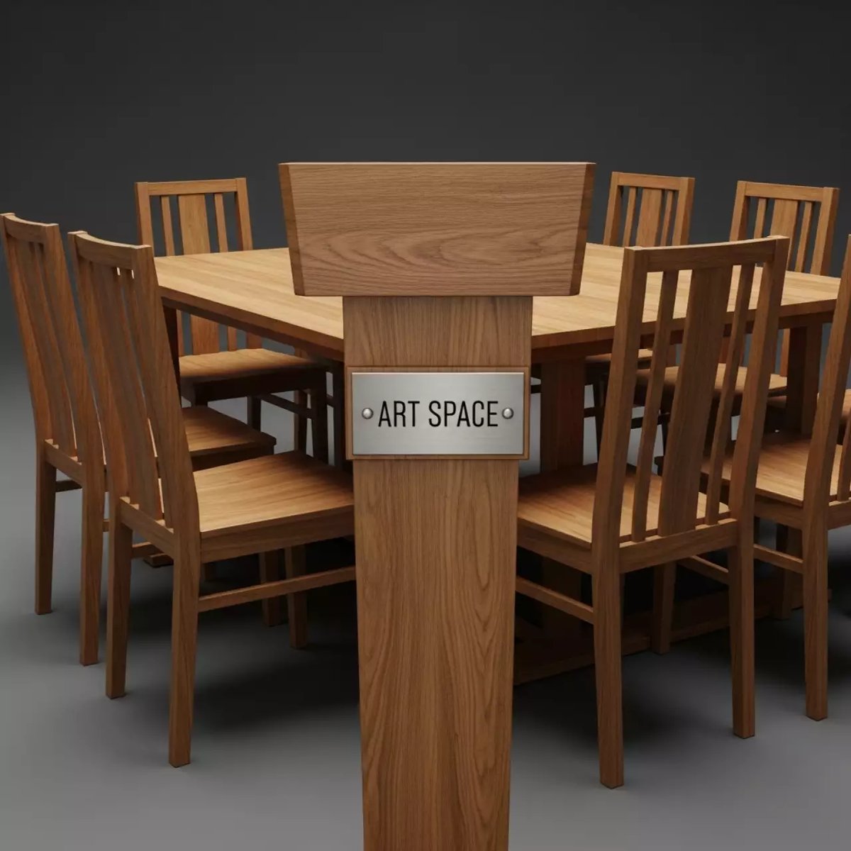 Аренда Комплекта мебели деревянной Apoyo на 8 персон в конгресс-холле отеля Жемчужина — ART SPACE