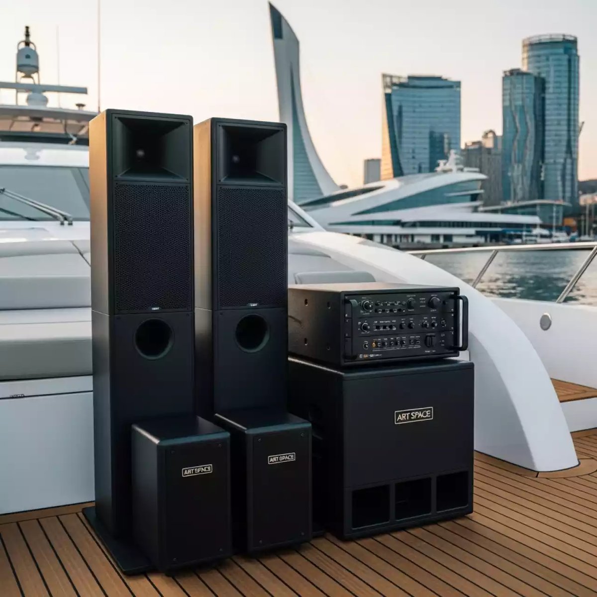 Аренда Комплекты звука на VIP теплоходе (Морпорт Сочи) — ART SPACE