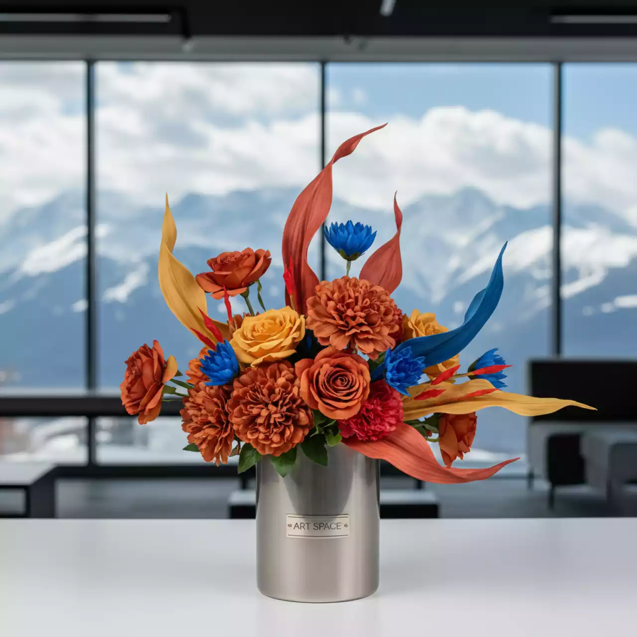 Аренда Композиции цветочные искусственные на курорте «Газпром» (Альпика) — ART SPACE