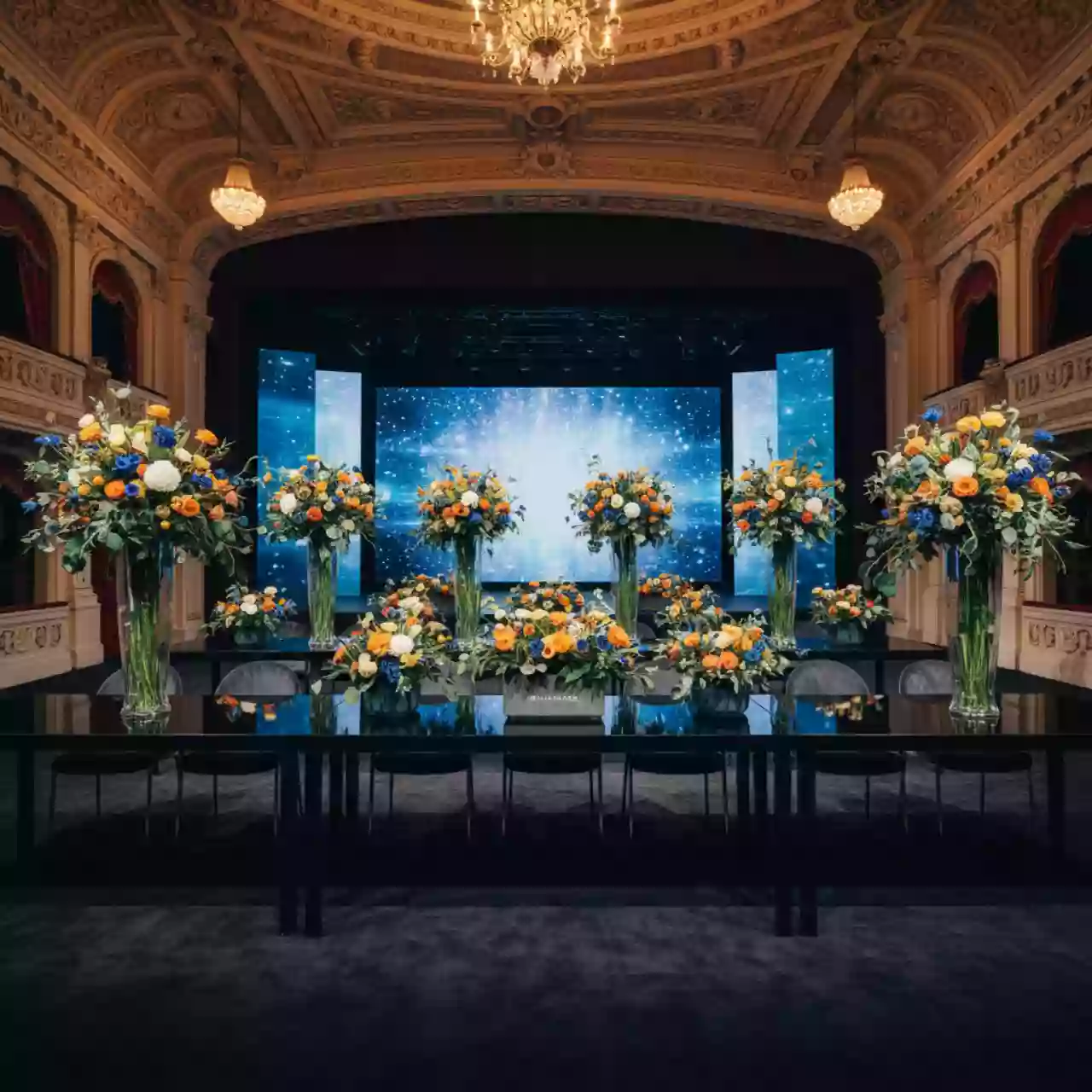 Аренда Композиции на столы гостей 10 в Зимнем театре — ART SPACE