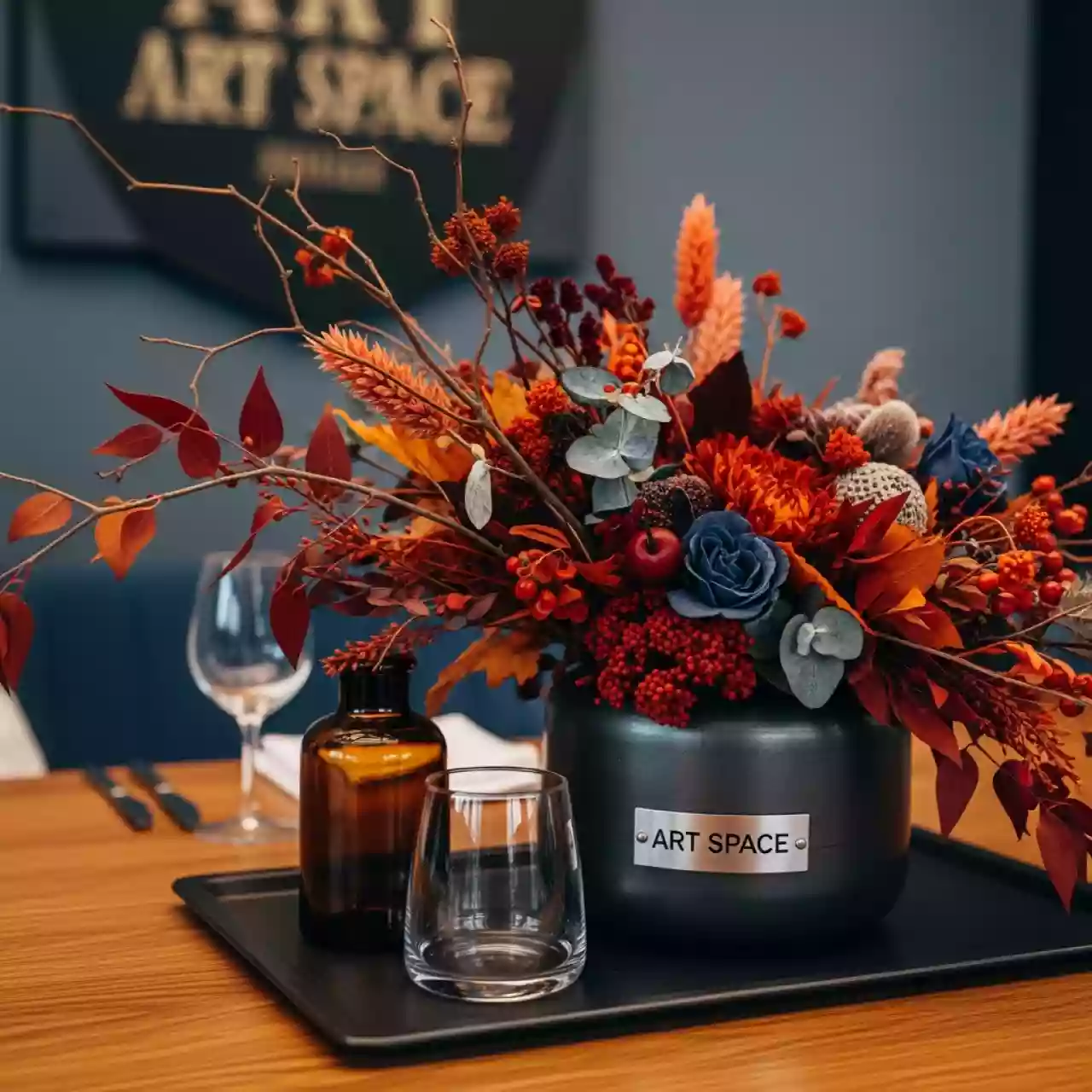 Аренда Композиции на столы гостей 5 в ресторане «Высота 5642» — ART SPACE