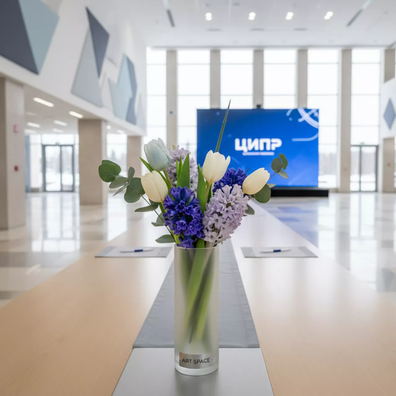 Аренда Композиция из цветов для стола в санатории «Заполярье» — ART SPACE