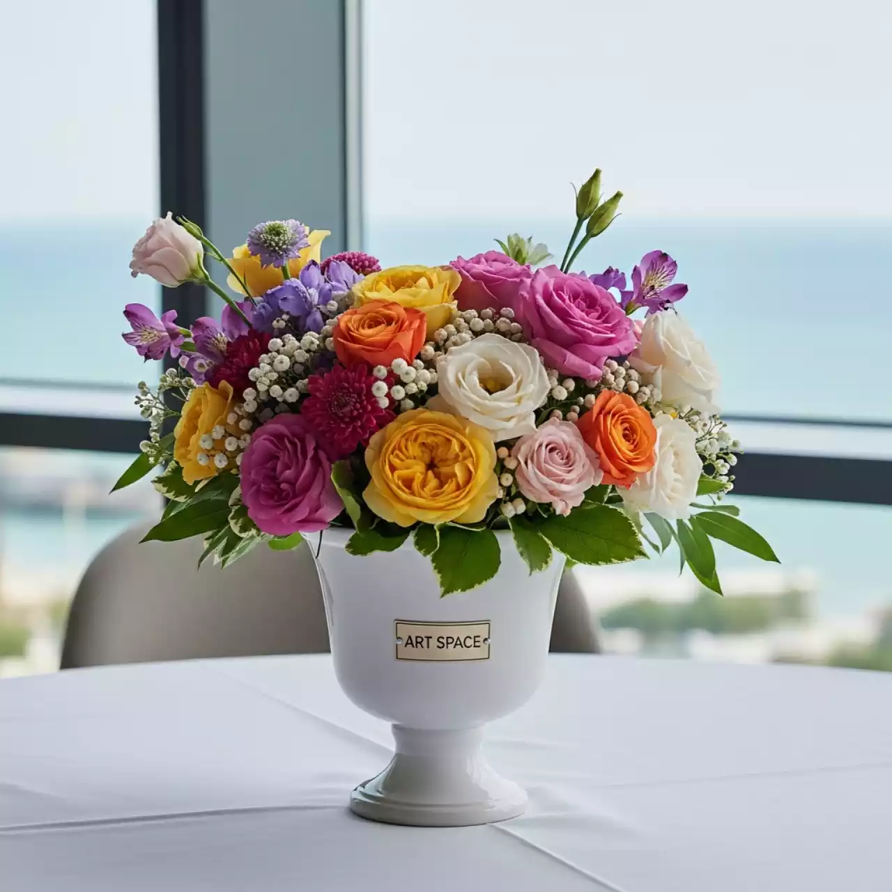 Аренда Композиция на столы гостей 7 в ресторане «Паруса» — ART SPACE